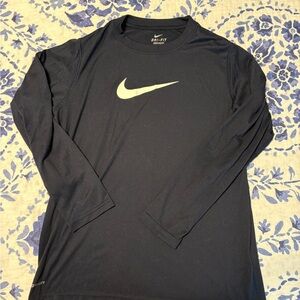 Nike Black Long Sleeve Kids Tee